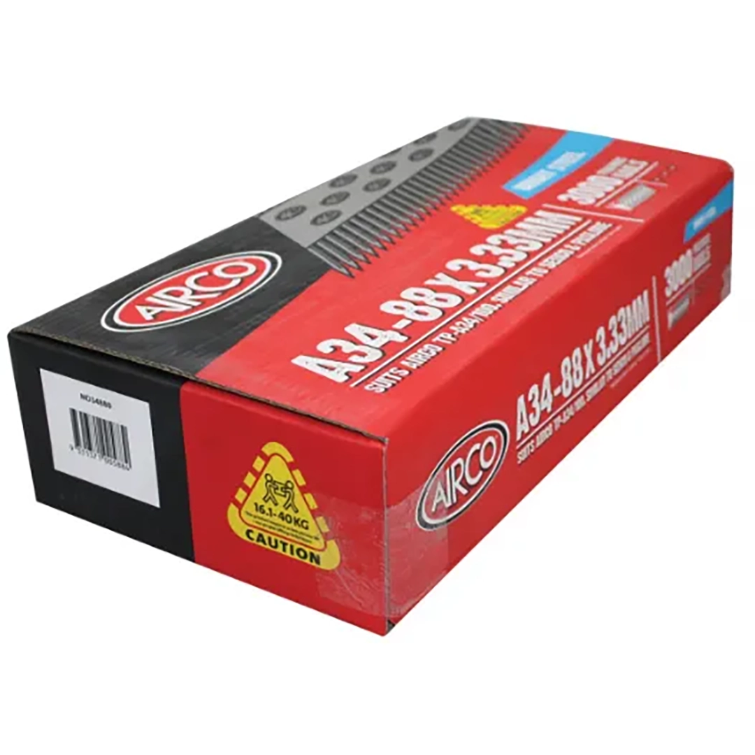 FRAMING NAILS 34-75X3.06MM BRIGHT 3000 PCS BOX