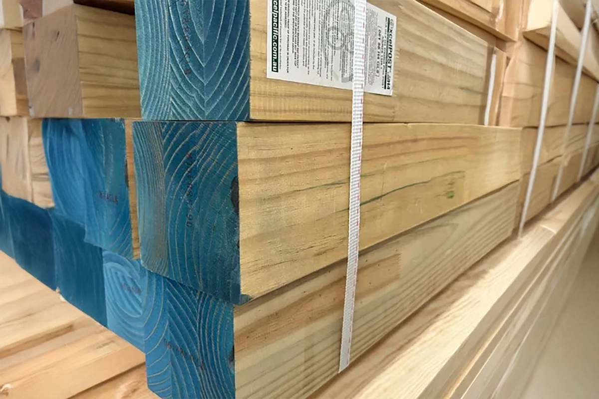 MCA Treated Pine H4 Radiata F/J Lam Posts 185x185MM