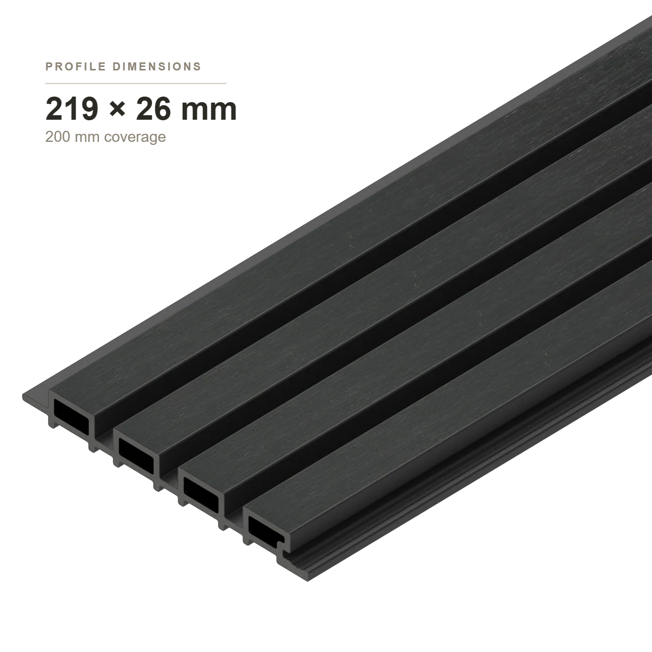 Composite Wall Cladding Charcoal