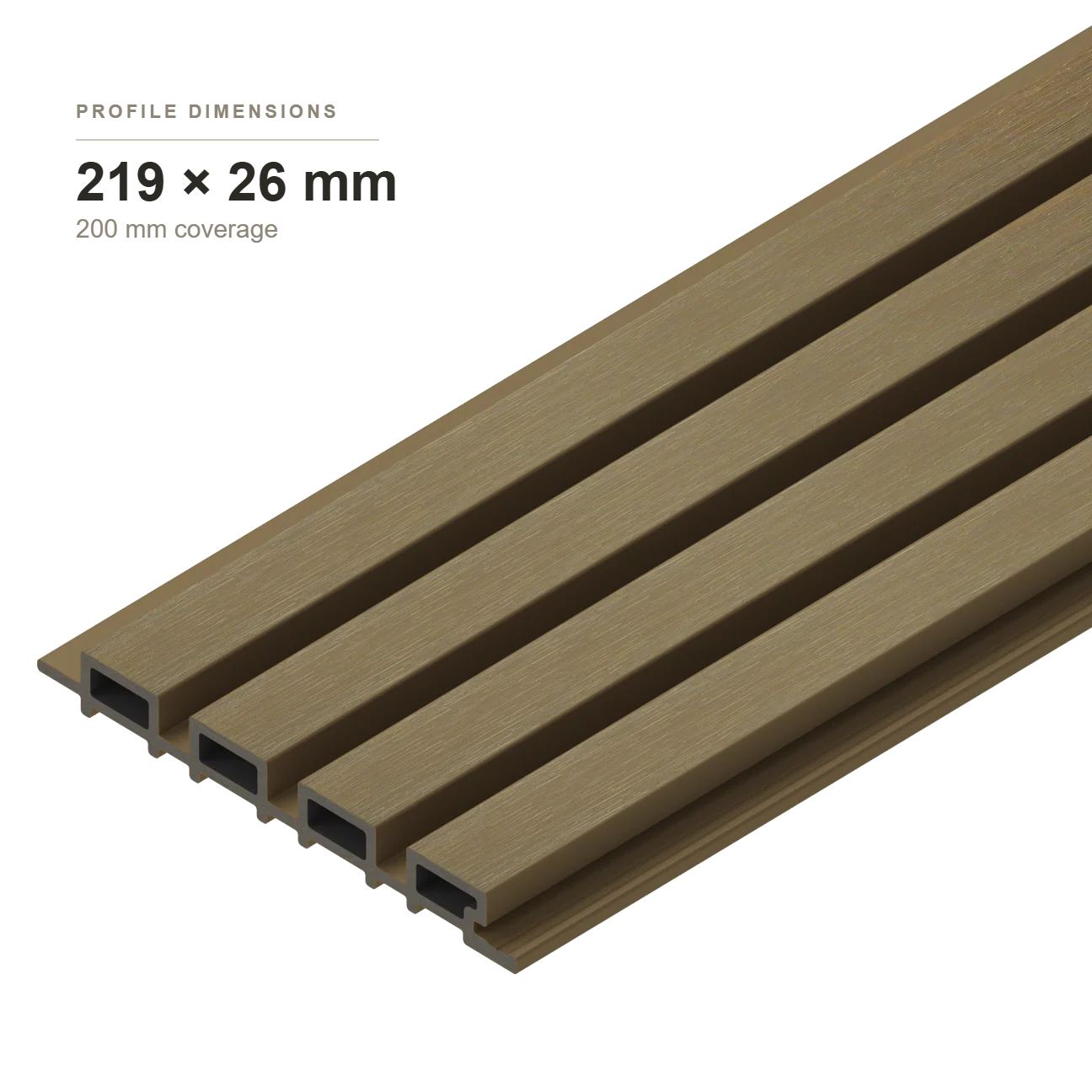 Composite Wall Cladding Walnut